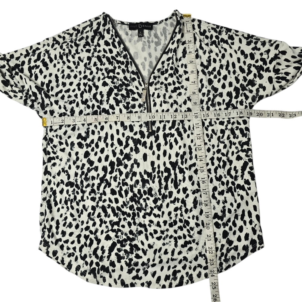 Fred David Leopard Print Pullover - image 5
